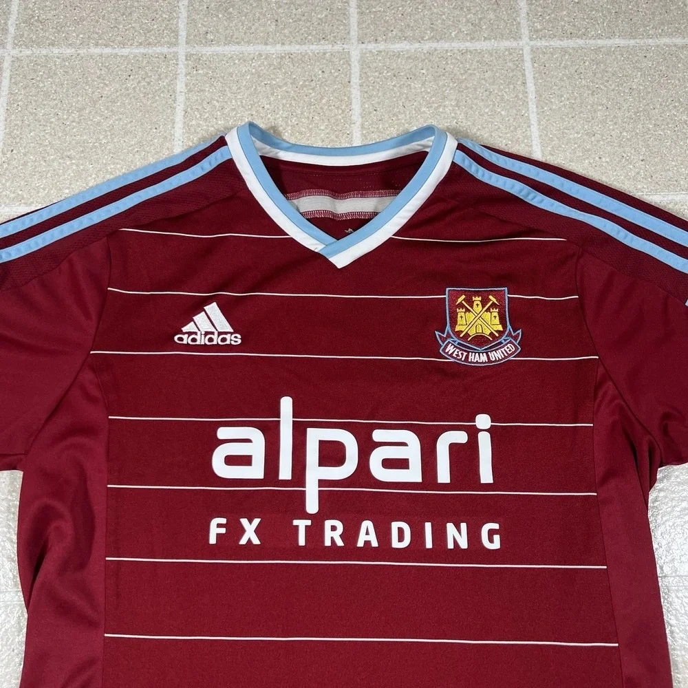 Adidas West Ham United 2014/2015 Home Football Soccer Jersey Shirt Size S Men's - Picture 2 of 7